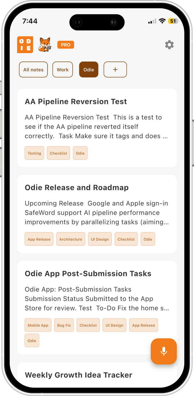 Odie app preview